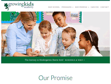 Tablet Screenshot of growingkidsacademy.com